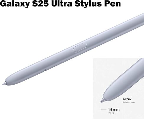 استبدال القلم Galaxy S25 Ultra S لـ Samsung Galaxy S25 Ultra Stylus Pen ، Galaxy S25 Ultra Pen Pens for Samsung Galaxy S25 Ultra 5G جميع الإصدارات ، EJ-PS938BBBEGUJ (Silver Silver) in Kuwait