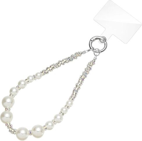 ZOOEASS Phone Wristlet Strap Beaded Phone Lanyard Anti Theft with Tether Tab Women Aesthetic Phone Charms for Wallet Keychain in Saudi Arabia