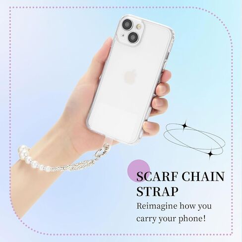 ZOOEASS Phone Wristlet Strap Beaded Phone Lanyard Anti Theft with Tether Tab Women Aesthetic Phone Charms for Wallet Keychain in Saudi Arabia