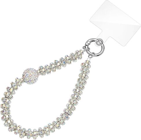 ZOOEASS Phone Wristlet Strap Beaded Phone Lanyard Anti Theft with Tether Tab Women Aesthetic Phone Charms for Wallet Keychain in Saudi Arabia