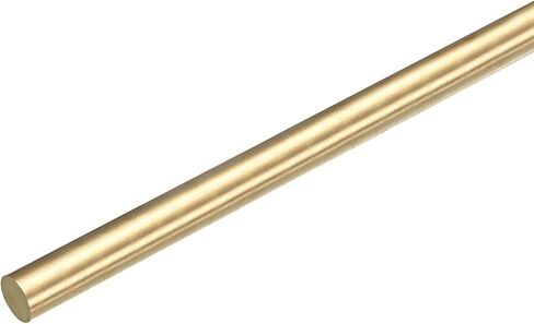 MECCANIXITY Brass Round Rods, 3/8 Inch Brass Solid Round Rod Lathe Bar Stock, 10mmx150mm Brass Rod for Drift Punches Various Shaft DIY Craft Model Plane Ship Cars, Pack of 1 in Kuwait