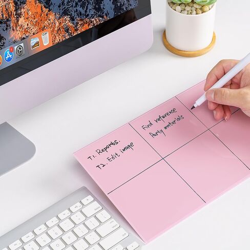 لوحة سطح المكتب الزجاجية مع الوقوف الجاف محو الزلزال الأبيض لمكتب المكتب لوح المكتبي الأبيض in Kuwait