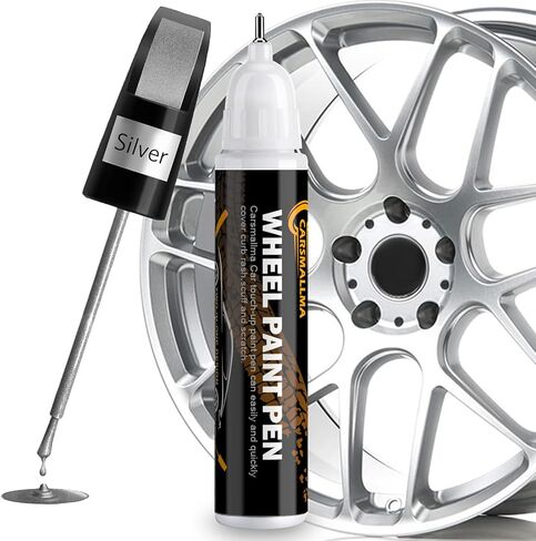 Black Rim Touch Up Paint,Car Wheel Paint for Rims Scratch Repair Remover Pen Kit 2 in 1,Wheel Touch Up Paint for Cars Quick and Easy Fix Rim Curb Rash Scuff (Black) in Saudi Arabia