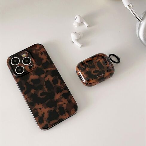 حالة هاتف لطيفة لـ iPhone 13 Case Amber Leopard Full Camera Protection Slim Slimbroof Perchprown Asthetic Brown Amber in Kuwait