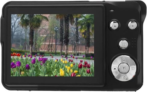 الكاميرا الرقمية ، Zoom 56 ميجابكسل 4K فيديو 20x ، شاشة 2.7 بوصة شاشة LCD ، كابل USB ، مضغوط ، تخزين 128 جيجابايت ، أسود مع عشاق السفر والتصوير الفوتوغرافي (أسود) in Kuwait