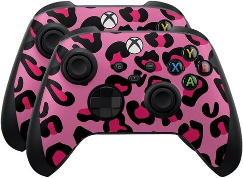 Glossy Glitter Skin متوافق مع Microsoft Xbox Series X | S Controller (2 Pack) - Solid Blue - Premium 3M Vinyl Protction Wrap Cover - من السهل تطبيق | مصنوع في الولايات المتحدة الأمريكية من قبل Mayyskins in Kuwait