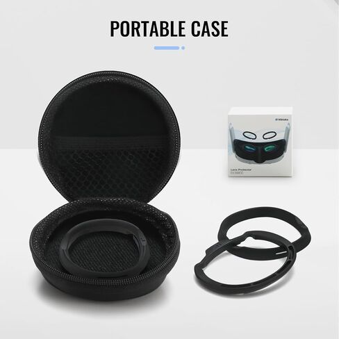 Hibloks Glasses Spacer for Oculus Quest 3S, Prevent Myopia Glasses and VR Lenses from Scratching. VR Protection Accessories with Silicone Anti-Scratch Ring and VR Universal Lens Protector Cover in Kuwait