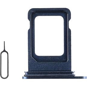 for iPhone 15 Pro 15 Pro Max Single SIM Card Tray Replacement Single Version SIM Card Slot Holder Replace for iPhone 15pro 15promax with Open Eject Pin Model: A2848 A2849 (Blue Titannium)