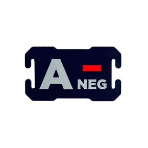 Tactical Molle Buckle with Blood Type A- Negative - 3D Printed Backpack Accessory for Military, Outdoor & Emergency Gear - Fits 1in Molle Webbing.