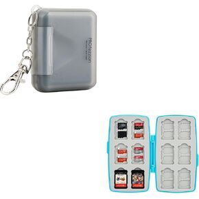 PROfezzion 12 Slots Portable SD Micro SD Memory Card Case + 36 Slots Switch Game Card Case Holder Wallet