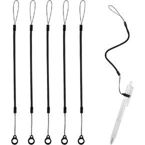 5pcs Elastic Lanyard Tether, Silicone Pen Leash Pen Lanyard Retractable Phone Tether Stylus Tether Holder for Touch Pen Anti-Lost Tablet Pen Spiral Spring to Tether Drawing Pen to Touch Screen