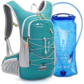 Hydration Pack Backpack, Rave Lightweight Daypack 20L with 1.5L Water Bladder, Water Backpack for Hiking, Running, Biking, and Raves