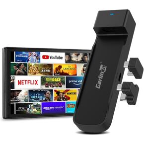 Carlinkit FireDrive Link - Stream Fire TV Stick in Your Car via Wired CarPlay Conversion, Perfect for Long Drives and Road Trips, Compatible with Wired CarPlay Vehicles(Not Included TV Stick!)