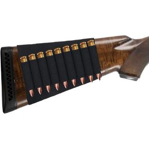 Coolrunner 9 Round Rifle Buttstock Shell for .270, .30-30, .30-06, .45, 0.30in to 0.50in Ammo Shotgun Holder for Hunting