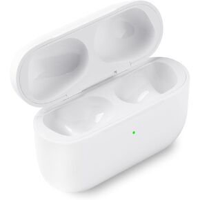Wireless Charging Case for Air pod Pro 2 Gen Charging Case Replacement, Compatible with Air pods Pro 1st 2nd Charger Cases Support to Bluetooth Sync Pairing, White No Earbuds Lighting - White