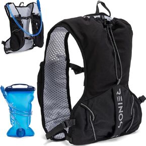 Running Vest for Women and Men Lightweight Hydration Backpack Pack with 1.5L Water Bladder Bag Running Gear Accessories for Hiking Trail Cycling Marathon