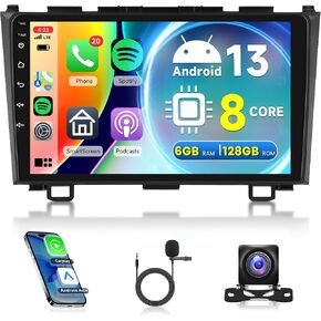 Android 13 Car Stereo Radio for Honda CRV 2007 2008 2009 2010 2011 GPS Navigation, Rimoody 9 Inch Touch Screen Car Radio Bluetooth iOS/Android Mirror Link FM/RDS WiFi EQ SWC + AHD Backup Camera in Saudi Arabia