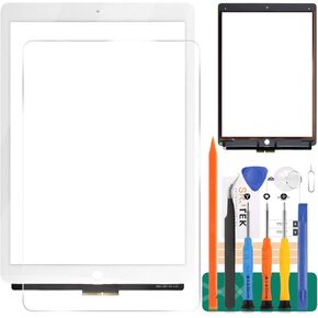 Replacement for iPad Pro 12.9 1st A1584 A1652 Touch Screen Digitizer Glass with Repair Tools (White)