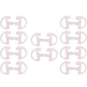 Silicone Earmold Ear pier Replacement Earmold Earbud Earplug for Motorola Kenwood Two-Way Radio Law Enforcement Earpiece Air Acoustic Coil Tube Audio Kits (Pink Medium 10PCS)