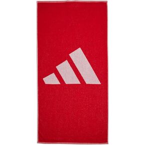 adidas Unisex-Adult 3Bar Small Towel, Better Scarlet/White, No Size