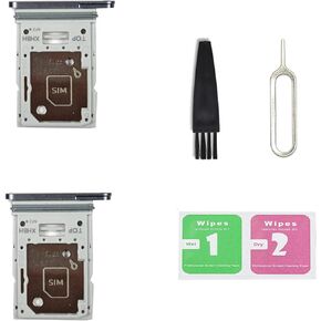 2 PCS for Galaxy Tab S10 Ultra Single SIM Card Tray Replacement, Single SIM Card Slot Holder Compatible with Samsung Tab S10 Ultra (Moonstone Gray)
