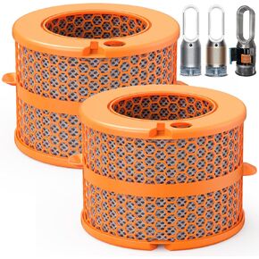 2 Pack PH04 Carbon Fiber Evaporator Filter Replacement Compatible with Dyson PH01 PH02 PH03 PH04 PH3A Air Puri-fier Humidifier Replacement Parts