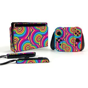 MightySkins Skin Compatible with Nintendo Switch OLED - Groovy 60s | Protective, Durable, and Unique Vinyl Decal wrap Cover | Easy to Apply, Remove, and Change Styles | Made in The USA