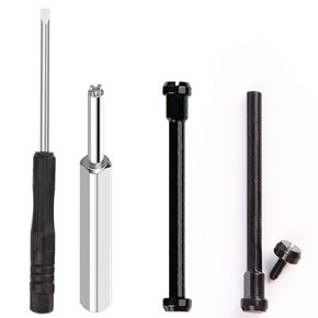 Tool Fit for Amazfit T-Rex 3 A2322 Watch 48mm Screw Rod, Metal Link Bar Replacement Screws with Screwdrivers Removal Kit for T-Rex3 Accessory (Black)