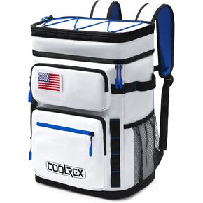 Backpack Cooler 2 Insulated Compartments Leak Proof Waterproof Travel Cooler Bag 36+6 Cans 26L Drink Beverage Beer Bag Cooler for Camping, Beach, Hiking & Shopping