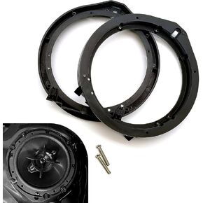 2 PCS Car 6.5 "محول مكبر صوت ، حلقات محول مكبر الصوت ، حلقات مكبر صوت السيارات المعدلة ، متوافقة مع Fit Civic Crider City CRV Vezel (Black)