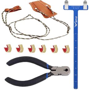 SOPOGER Archery Bow Square Kit Ruler Tool with Archery Stringer Recurve Bow Stringer Tool for Recurve Bow Accessories