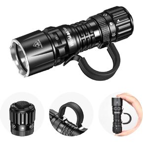 Wurkkos TD07 LED Tactical Flashlight, USB-C Rechargeable Flashlights, 1300 High Lumen EDC Small Flashlight, Turbo/Strobe Momentary, IP68 Waterproof, 6 Lighting Modes, Flash light for Emergency Camping