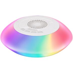 Bluetooth Speakers with Colorful Lights - Portable Pool Speaker IPX7 Waterproof Floating with 8 Modes - Built-in Mic HD Stereo Sound Hands-Free Wireless Hot Tub Speaker for Shower Outdoor