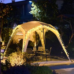 54% More Space Compared to Standard 10x10 ft Pop Up Canopy Tent, Instant Screen House with Mosquito Net, Portable Waterproof Gazebo for Backyard, Patio, Picnic, Outdoor Quick Setup Folding Insect