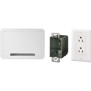On-Q Legrand 17 Inch Media Enclosure and Duplex Power Kit