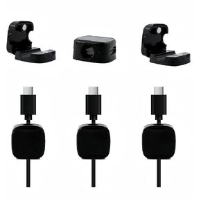 6 Pack Magnetic Cable Management Clips, Magnetic Cord Holder for Desk, Cord Organizer for Car, Office, Home Desktop, Night Table, Wall (White)