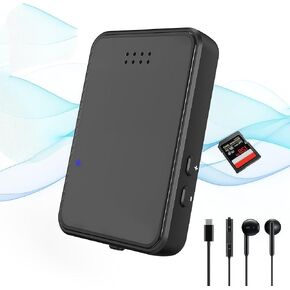 مسجل صوتي 128g- مسجل صوت رقمي مع التشغيل - 4608 kbps HD AI Recorder Actorder ، مسجل شريط مع ميكروفون مزدوج ، جهاز تسجيل ، مسجل صوتي 9120H للمحاضرات ،