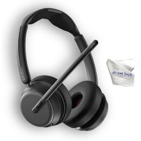 EPOS Impact 1060 ANC Wireless Headset UC Bundled for Video Conferencing Calls, Distance Learning, Remote Work, School, Streaming, Phone Calls, Bluetooth Dongle, Global Teck Cloth & Gold Support Plan