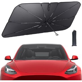Lamicall Car Windshield Sun Shade and Car Tablet Mount, Headrest Tablet Holder