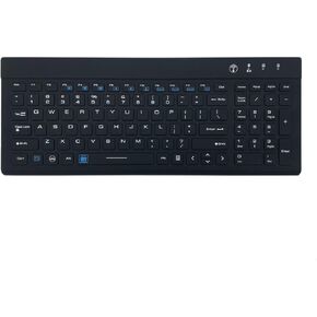 DSI Industrial Wireless Bluetooth 5.0 Waterproof Full-Size Keyboard DWB600 Disinfectant Silicone IP67 Long Battery Life