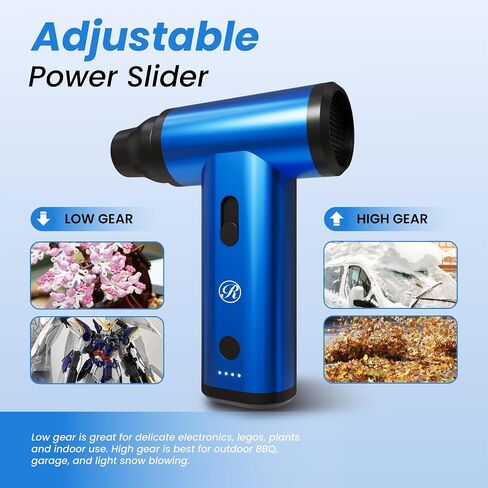 Cordless Electic Air Air Duster Mini Blower Turbo Turbo Gun ، 150000 دورة في الدقيقة لوحات مفاتيح نظيفة ، أجهزة الكمبيوتر ، لوحات المفاتيح ، ألعاب ، تجفيف السيارات ، تجفيف الحيوانات الأليفة ، الشواء ، التخييم ، استبدال الهواء المعلب ، مثالي للهدايا in Saudi Arabia