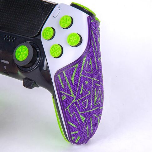 أشرطة قبضة Talongames Controller متوافقة مع حافة Dualsense PS5 ، شريط النخبة ، شريط مضاد للانزلاق ، متوافق مع PlayStation 5 Grips ، نص متعدد ، تهوية العرق ، مجموعة الجلد (الأرجواني والأخضر) in Saudi Arabia