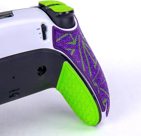أشرطة قبضة Talongames Controller متوافقة مع حافة Dualsense PS5 ، شريط النخبة ، شريط مضاد للانزلاق ، متوافق مع PlayStation 5 Grips ، نص متعدد ، تهوية العرق ، مجموعة الجلد (الأرجواني والأخضر) in Saudi Arabia