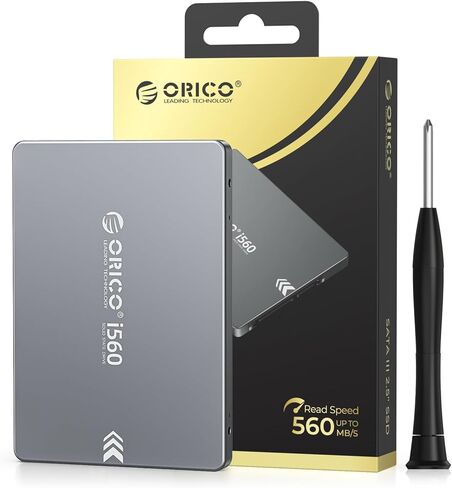 ORICO i560 SATA SSD 256GB, 2.5" SATA III 6Gb/s SSD, up to 480MB/s, 3D NAND Internal Solid State Drive with Aluminum Shell, Upgrade Laptop PC and Desktops in Saudi Arabia