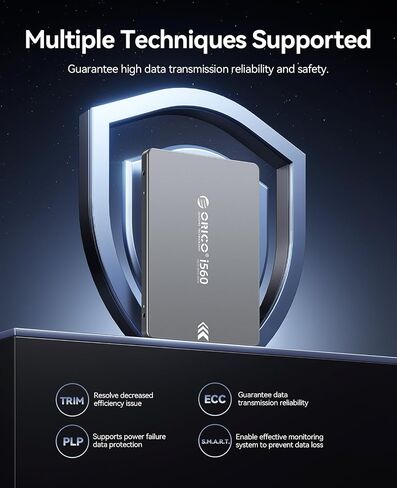 ORICO i560 SATA SSD 256GB, 2.5" SATA III 6Gb/s SSD, up to 480MB/s, 3D NAND Internal Solid State Drive with Aluminum Shell, Upgrade Laptop PC and Desktops in Saudi Arabia