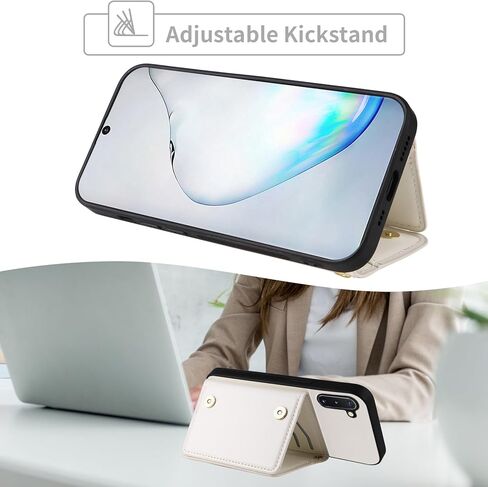 Wallet Case for Samsung Galaxy Note 10 5G with Crossbody Strap Premium PU Leather Card Holder Shockproof Heavy Duty Full Body Cell Phone Cover for Note10 Notes 10s Ten Not S10 Women Men Purple in Kuwait