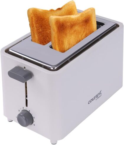Courant 2-Slice Toaster Cool Touch with Extra Wide Slots For Bread, Bagels & Waffle with 6 Adjustable Shade Settings, Crumb Tray & Cancel Function Extra-Lift Feature, compact Design – Red in Kuwait