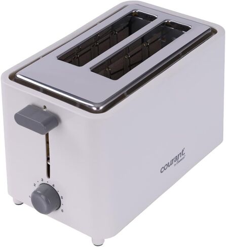 Courant 2-Slice Toaster Cool Touch with Extra Wide Slots For Bread, Bagels & Waffle with 6 Adjustable Shade Settings, Crumb Tray & Cancel Function Extra-Lift Feature, compact Design – Red in Kuwait