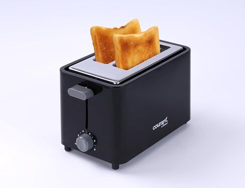 Courant 2-Slice Toaster Cool Touch with Extra Wide Slots For Bread, Bagels & Waffle with 6 Adjustable Shade Settings, Crumb Tray & Cancel Function Extra-Lift Feature, compact Design – Red in Kuwait