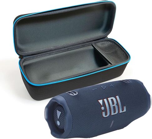 JBL Charge 6 (Black) + Bundle with divvi! Protective Hardshell Case (Black) in Saudi Arabia